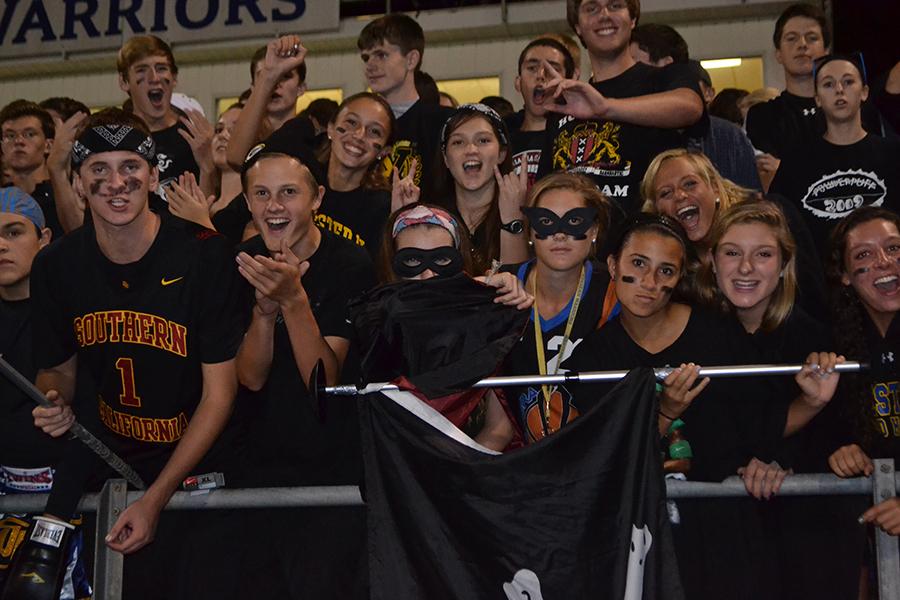 Westerns student section decks out in black for the first home game of the season