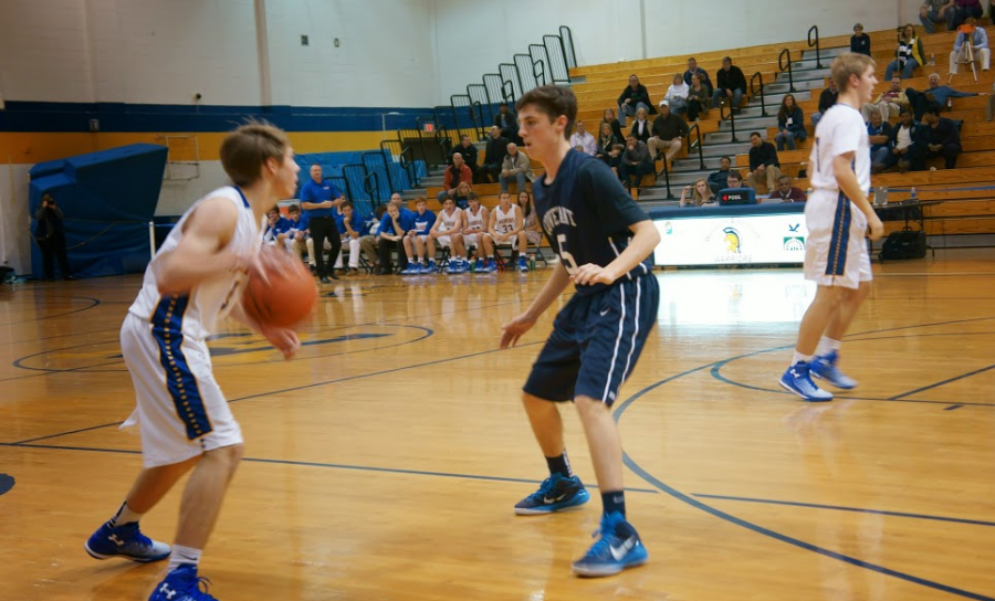 Ryan Ingram prepares to attack the basket