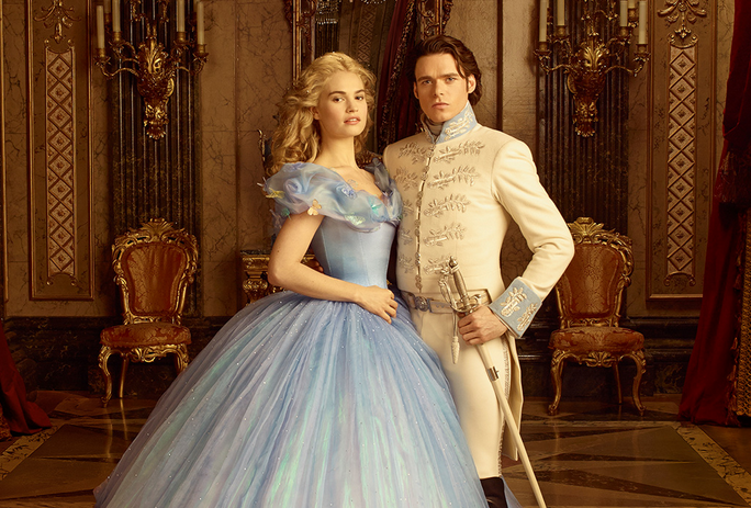 One of Disneys most recent live action films, Cinderella, featuring Lily James and Richard Madden