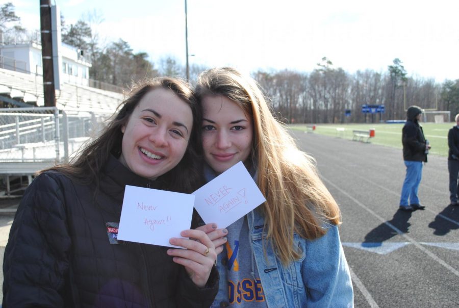 Sarah Lopez and Hannah Egl voice their opinions on postcards