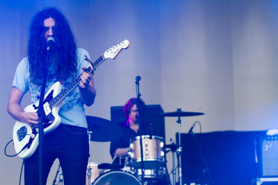 Vile rocking out at Lollapalooza in 2016