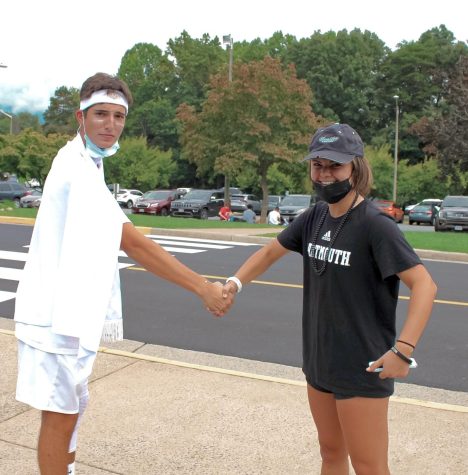 Executive Council President Nicole Bilchick (right) serves as a bridge between administration and students. She will pass her role as EC President to Michael Mitchell (left) for the 2022-2023 school year.