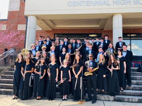 WAHS Band competes at competition in Nashville. Odumosu can be found at the far-right in the front row.