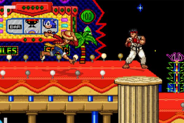 Ryu and Luffy fighting on a “Sonic” level. How is this possible?