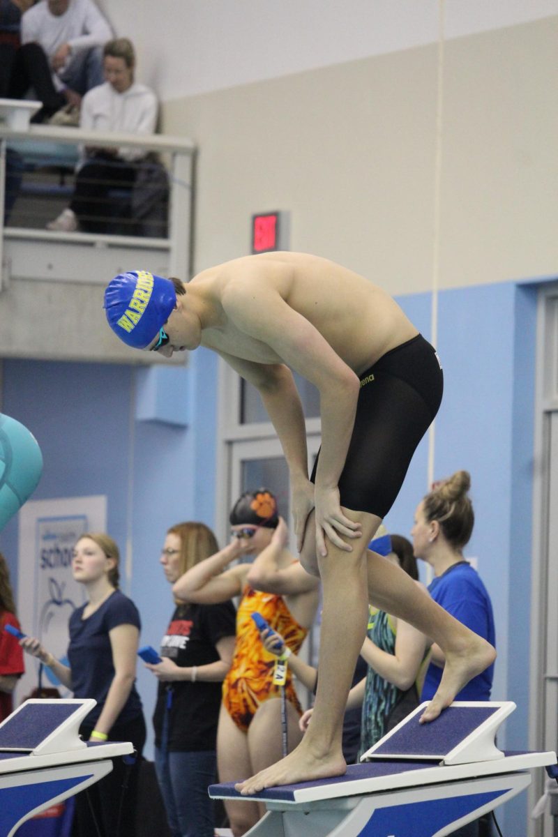 King broke numerous swim records at the state meet this year.