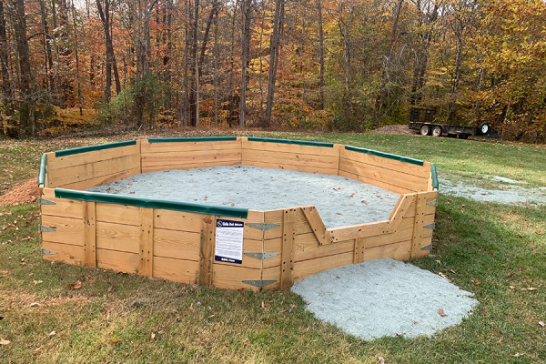Envall's project entailed installing a gaga pit at Crozet's Olivet Church and Preschool.