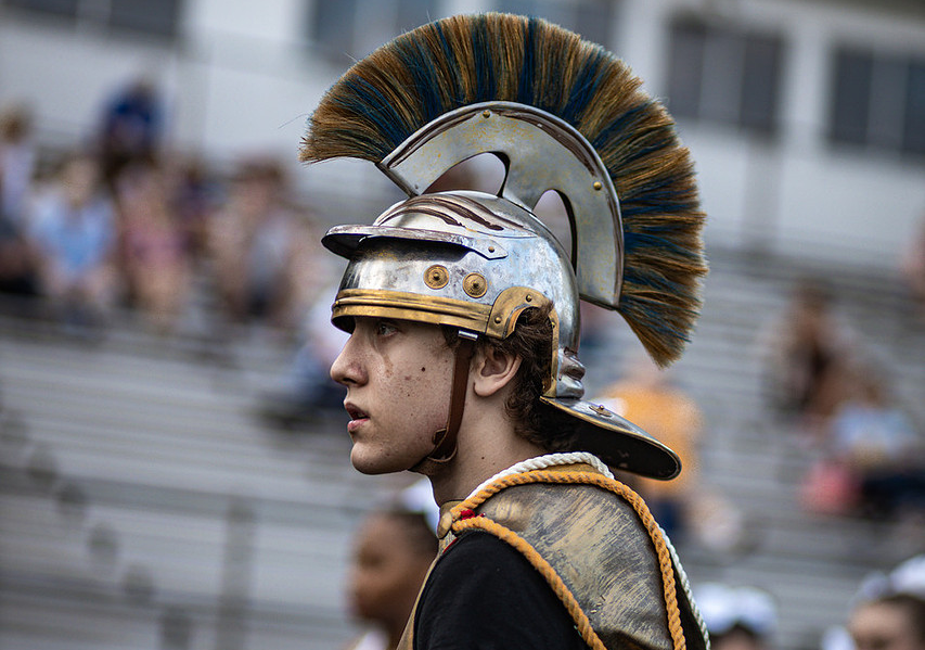 Weaver can be seen at home football games and some school spirit events. Image courtesy of Luke Winters.