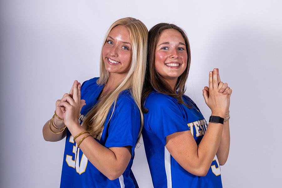 McCarthy (L) and Alhusen (R) have both committed for lacrosse, at University of Albany and University of Rhode Island, respectively. Photo courtesy of Luke Winters.